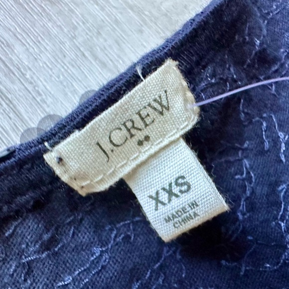 NWT J Crew Navy Sequin Nautical Anchor Sleeveless Tank Top | Size XXS - Picture 9 of 13